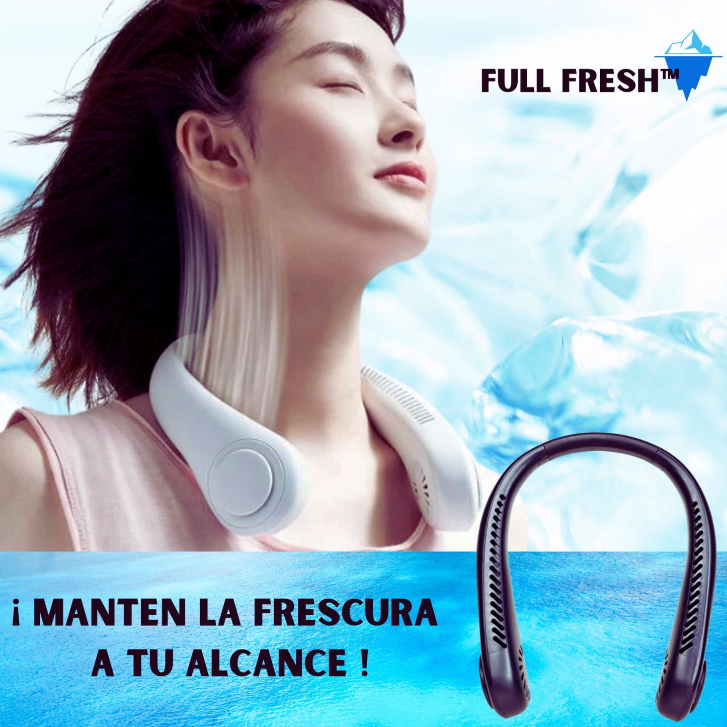 Ventilador De Cuello Portátil Full - Fresh