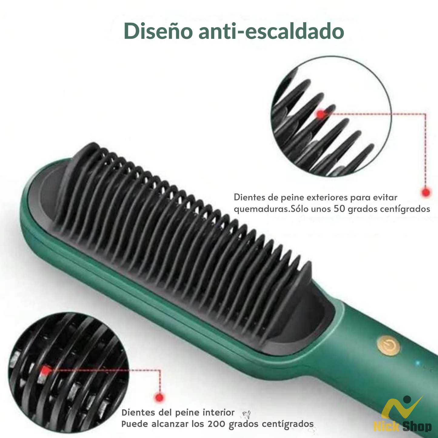 Cepillo Alisador De Cabello Hair Shine™
